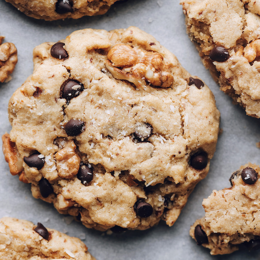 Close up shot of a cowgirl cookie on a baking sheet