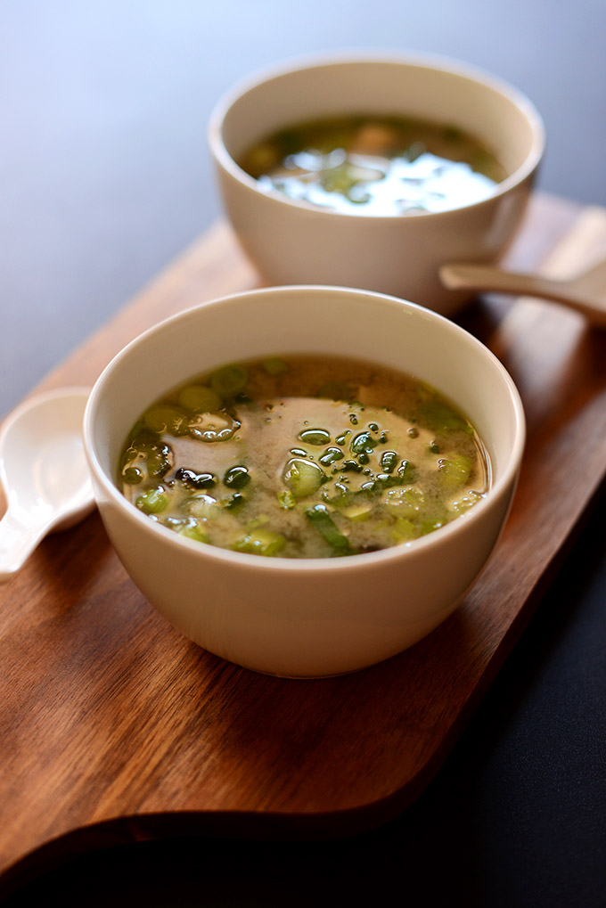 Bowls of our Traditional Miso Soup recipe